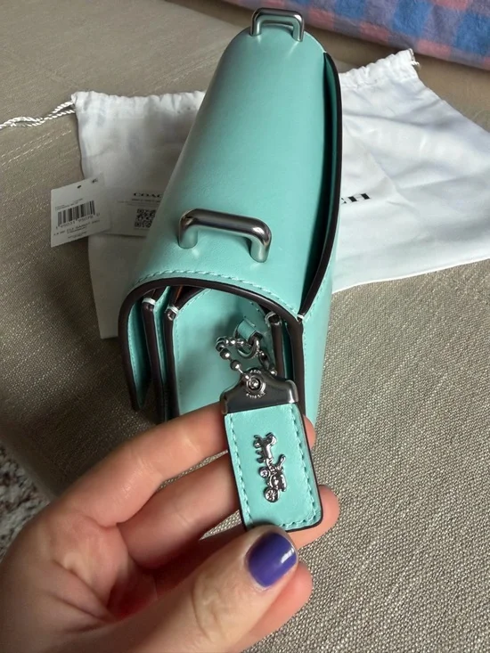 Coach Bandit Crossbody in Faded Blue/Silver - Picture 6 of 12